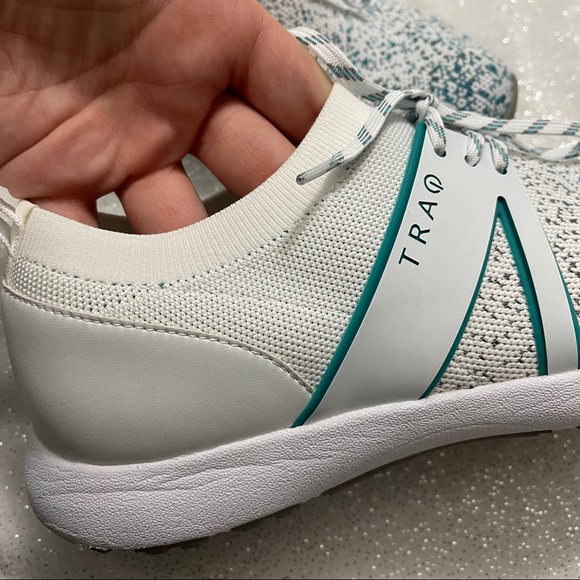 TRAQ Qool White Multi Fitness Lace-Up Shoe by Alegria - Picture 11 of 12